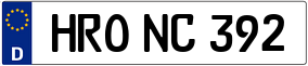 Trailer License Plate